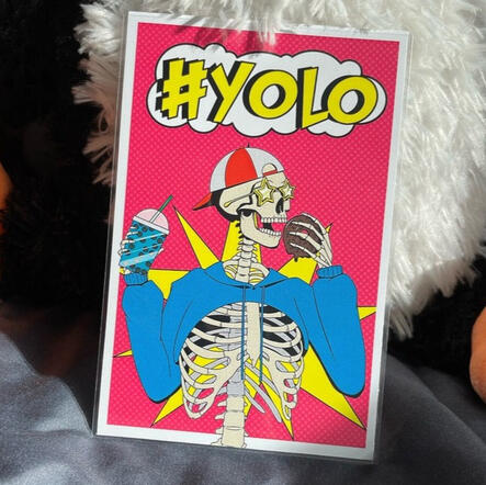 YOLO | 4x6": $6
