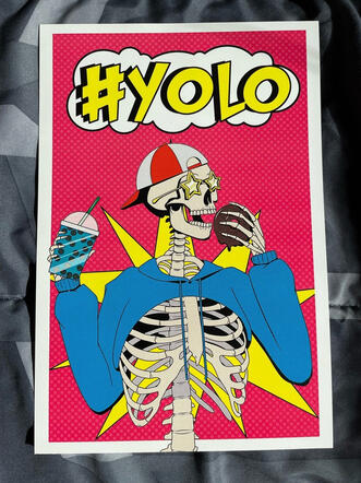 YOLO | 8x12": $10